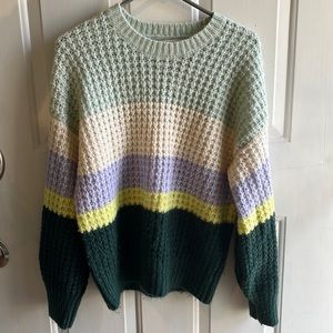 Universal Thread Chunky Striped Sweater